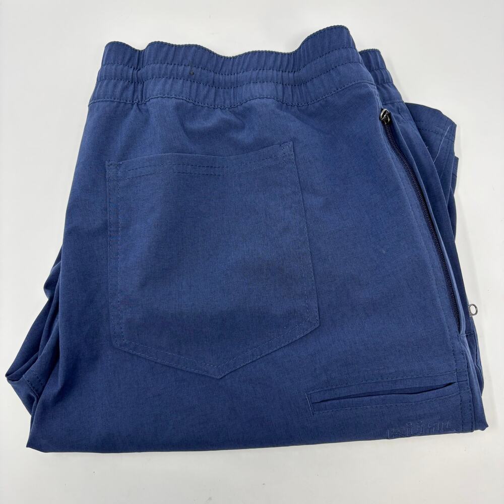 Kuhl Mens XL Navy Blue Stretch Waist Drawstrings Athletic Shorts